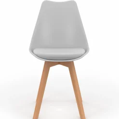 Chaises scandinaves mix color grises, blanches et jaunes*IDMarket Best