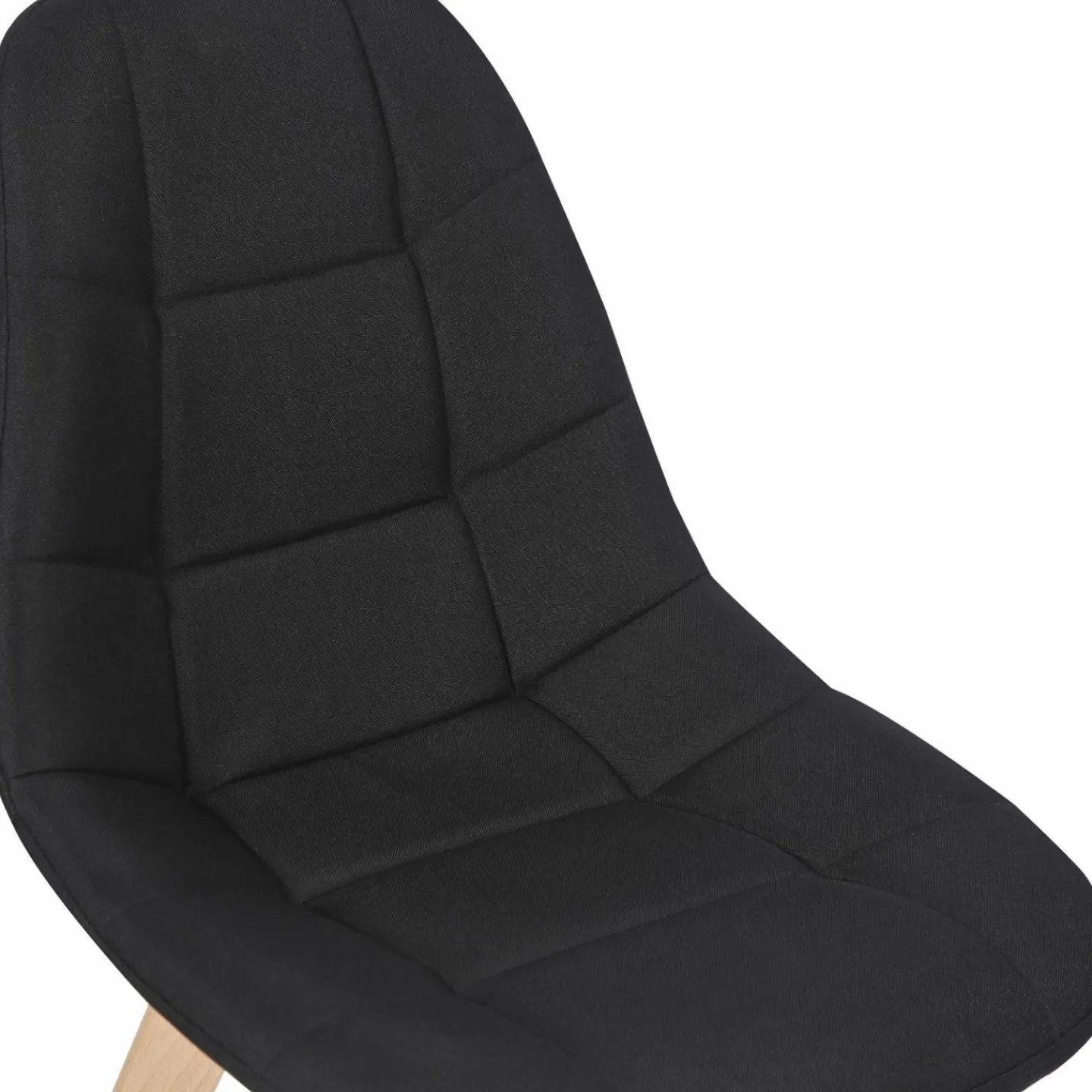 Chaises scandinaves noires pieds en bois*IDMarket