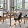 Chaises scandinaves patchworks noirs, gris et blancs*IDMarket New