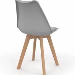 Chaises scandinaves patchworks noirs, gris et blancs*IDMarket New