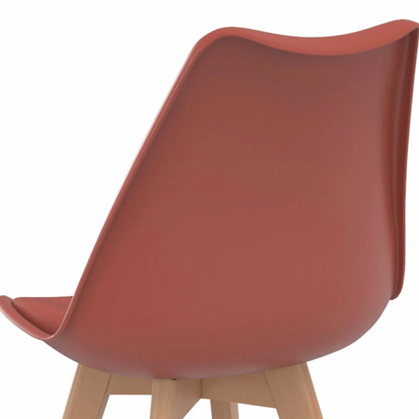 Chaises scandinaves terracotta et beige*IDMarket New