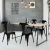 Chaises style industriel noir mat*IDMarket Hot