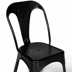 Chaises style industriel noir mat*IDMarket Hot