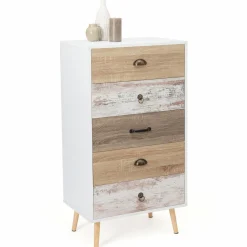 Chiffonnier scandinave 5 tiroirs*IDMarket Sale