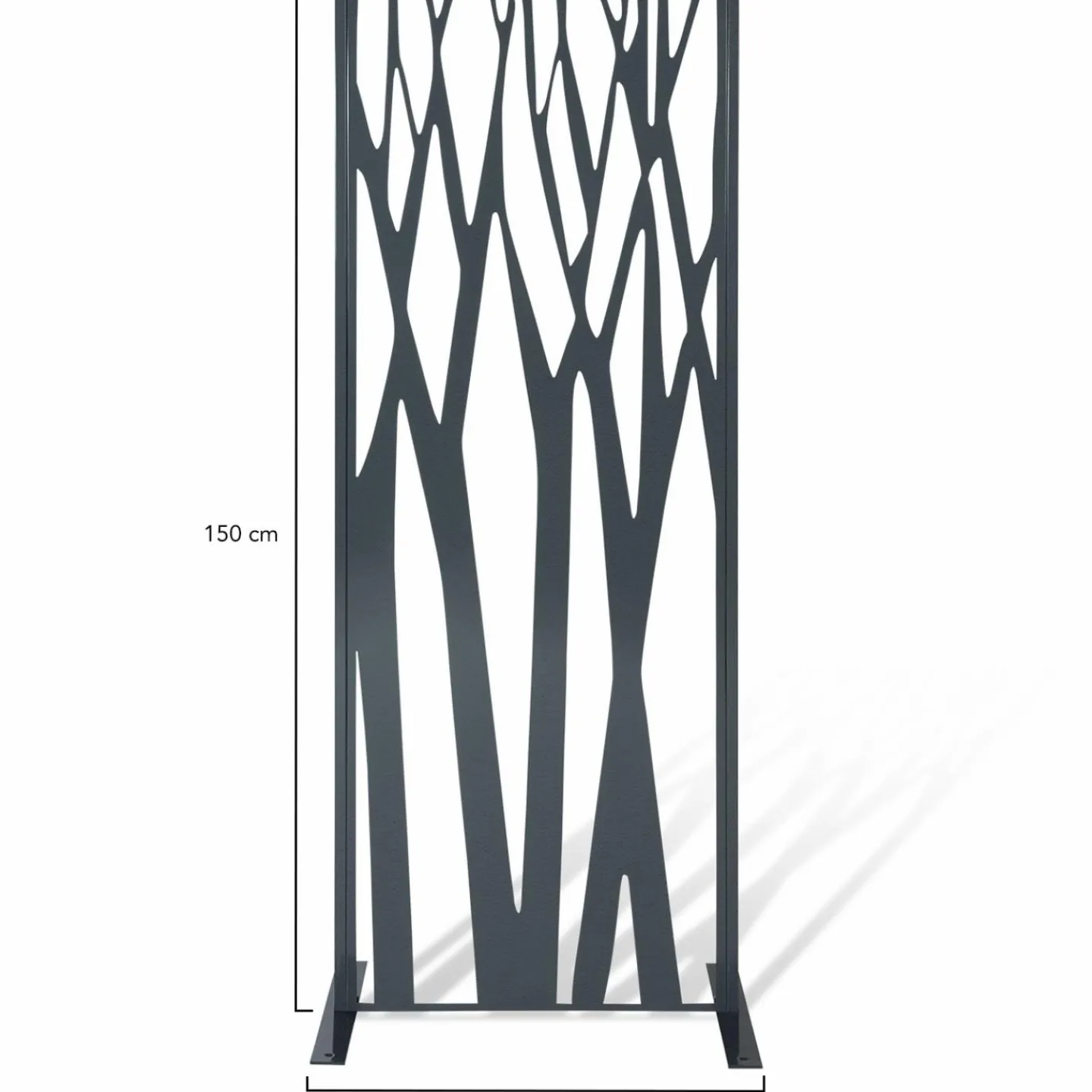 Claustra extérieur métal gris design 150 x 50 cm*IDMarket Clearance