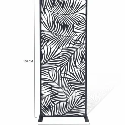 Claustra extérieur métal gris motif palmier*IDMarket Sale