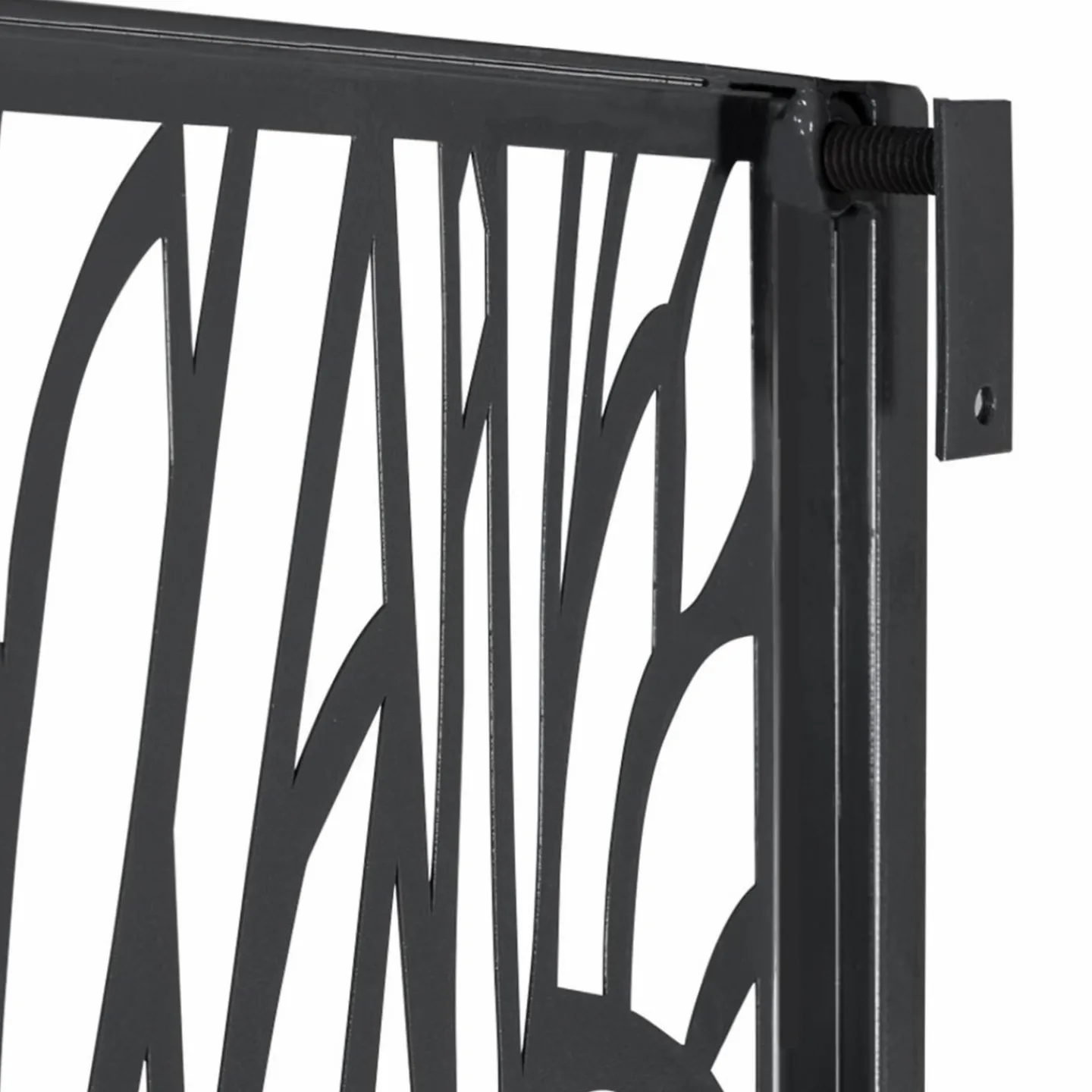 Claustra extérieur métal gris motif arbre*IDMarket Outlet