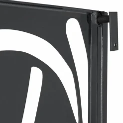 Claustra extérieur métal gris motif floral*IDMarket Hot