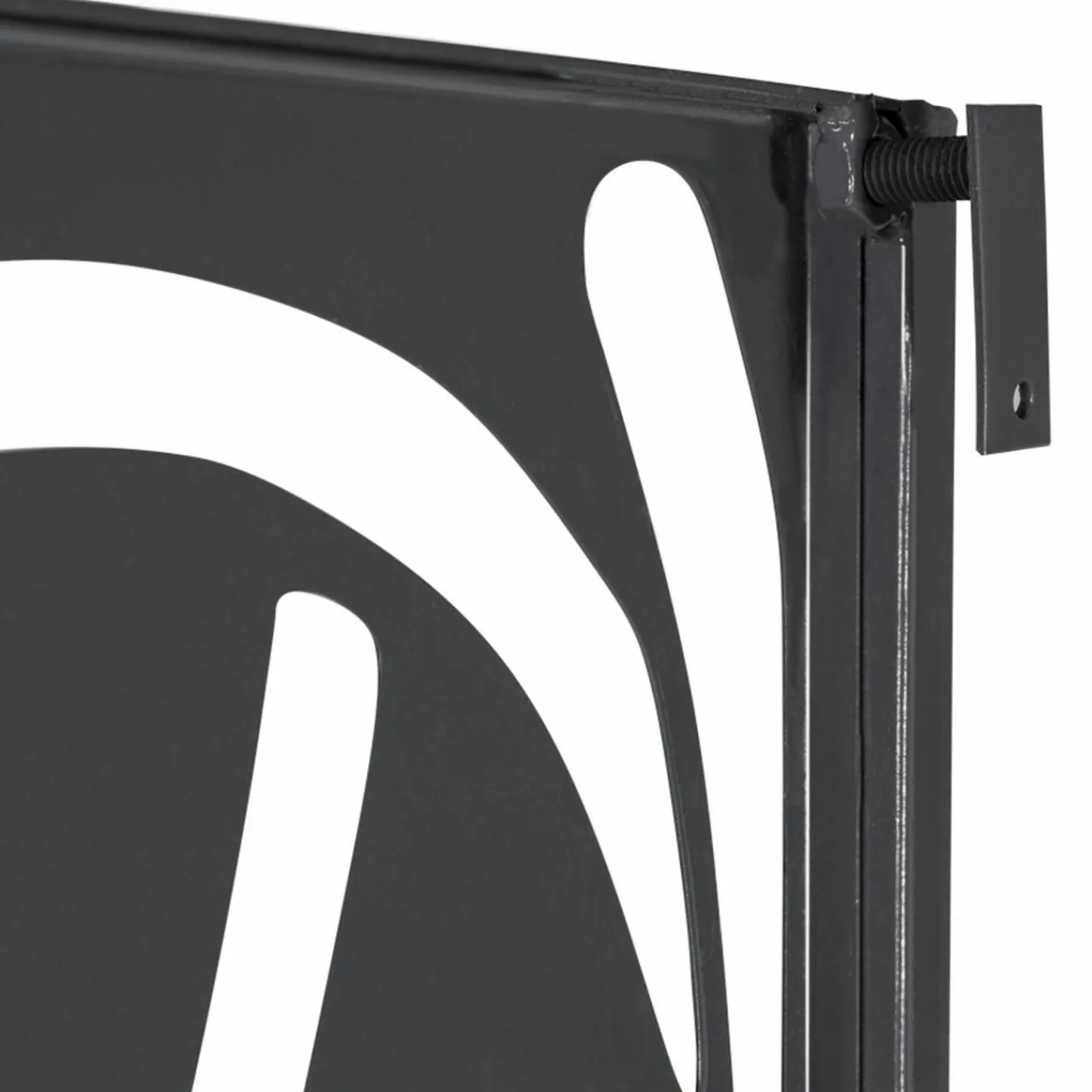 Claustra extérieur métal gris motif floral*IDMarket Hot