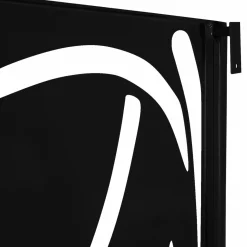 Claustra extérieur métal noir mat motif floral*IDMarket Clearance