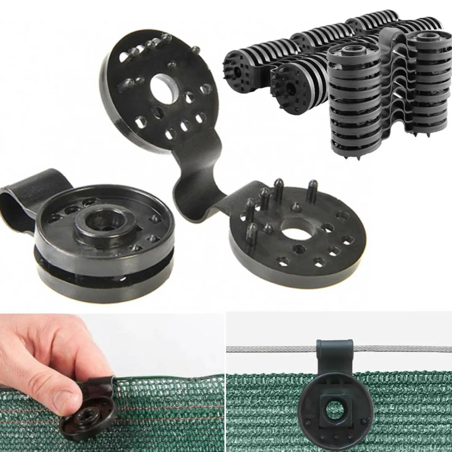 Clips et attaches brise vue x20 pcs*IDMarket Online