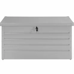 Coffre de rangement extérieur étanche en métal gris clair 350L*IDMarket Discount