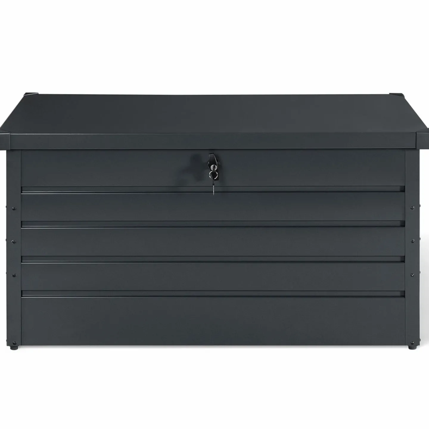 Coffre de rangement extérieur étanche en métal gris 350 L*IDMarket Best
