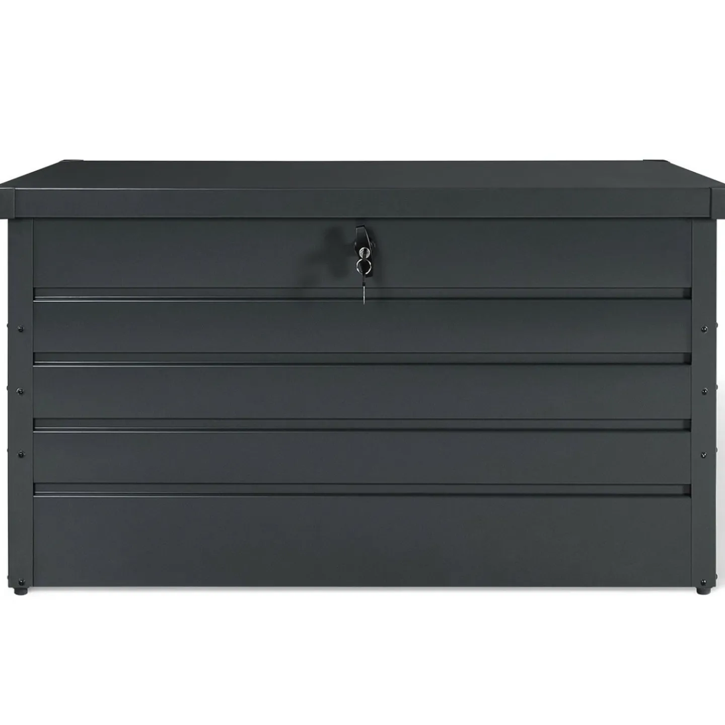 Coffre de rangement métal 810L verrouillable gris anthracite pour jardin 147x86x82 cm*IDMarket Hot