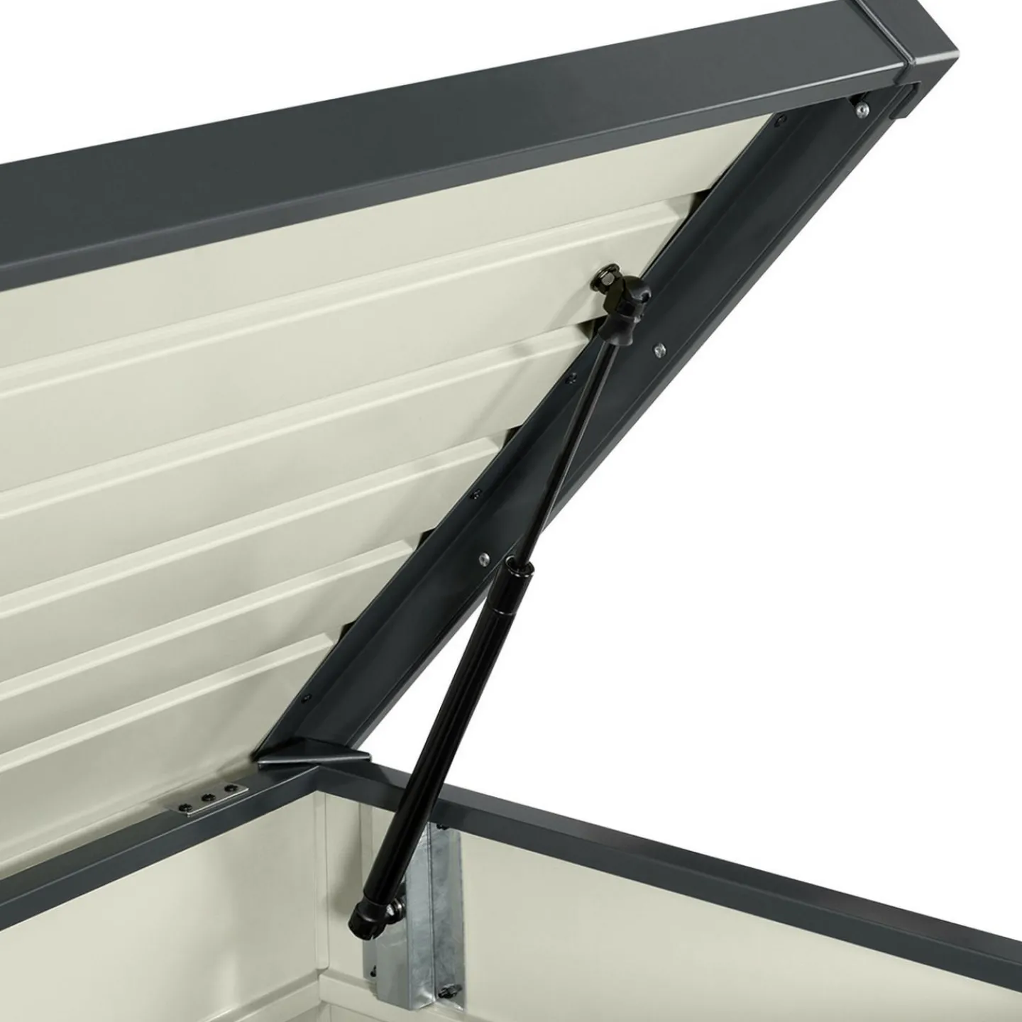 Coffre de rangement métal 810L verrouillable gris anthracite pour jardin 147x86x82 cm*IDMarket Hot