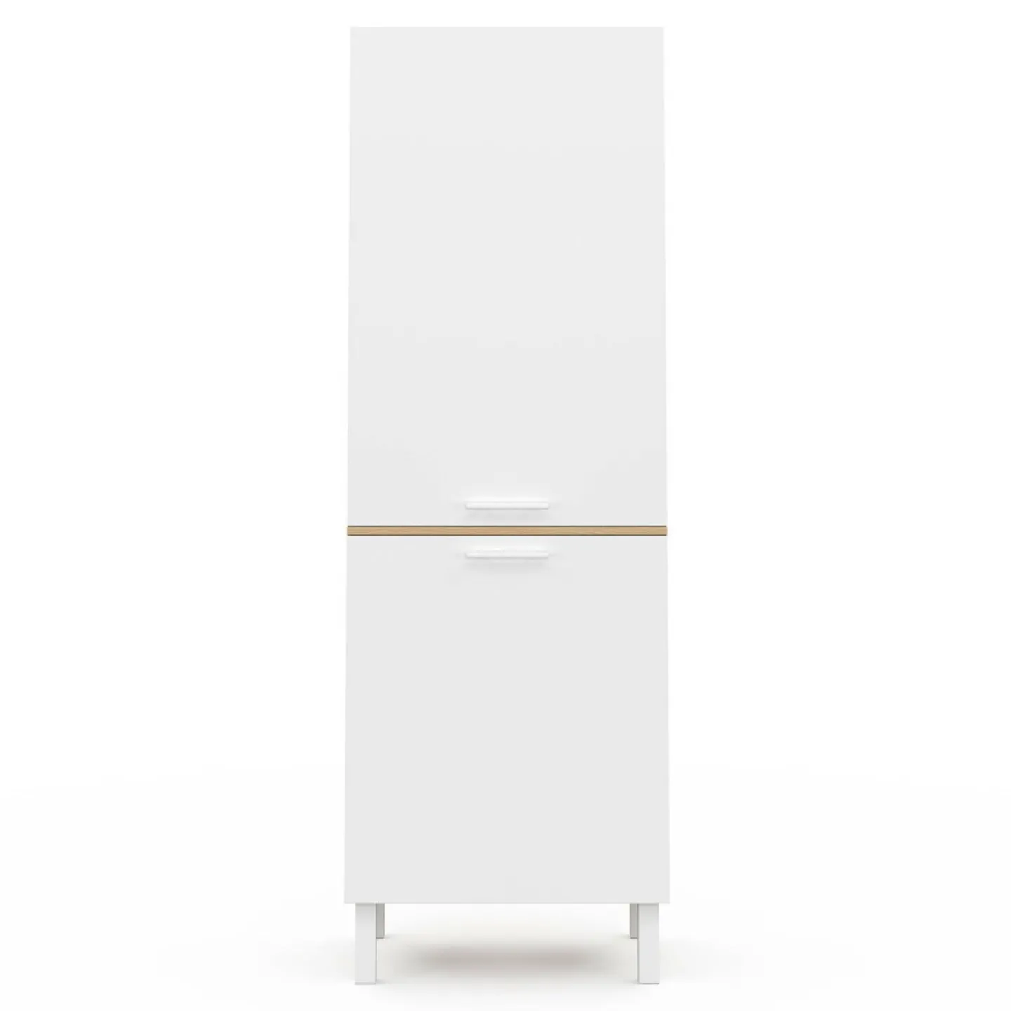 Colonne de cuisine hêtre et blanc*IDMarket Discount