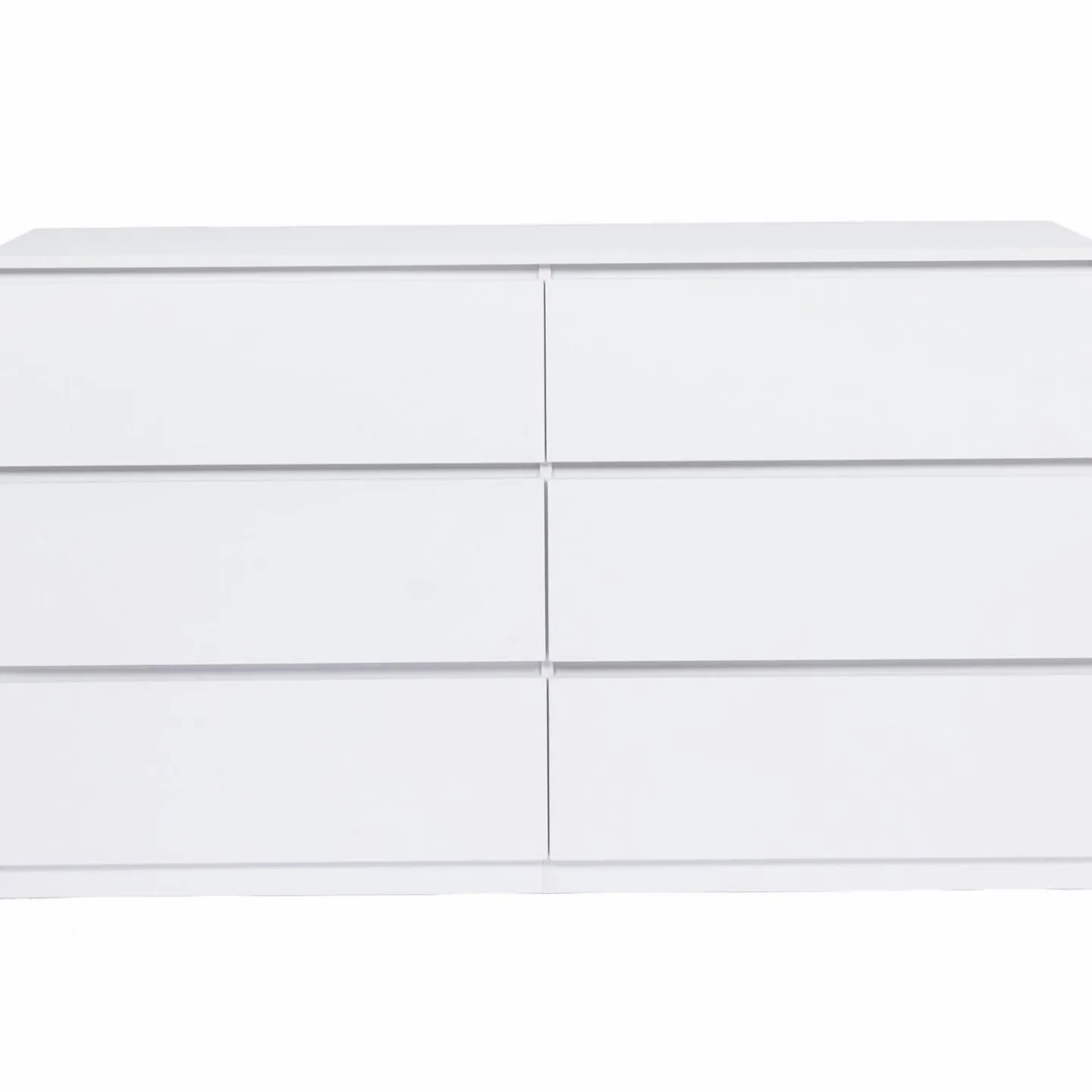 Commode 6 tiroirs 140 cm bois blanc*IDMarket Hot