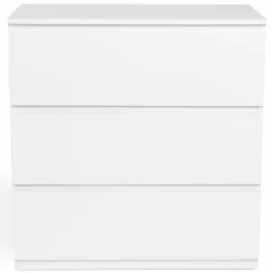 Commode 3 tiroirs blanche*IDMarket