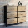 Commode 6 tiroirs en tissu industrielle*IDMarket Hot