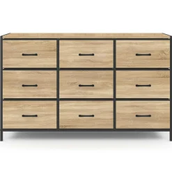 Commode avec 9 tiroirs en tissu*IDMarket Clearance