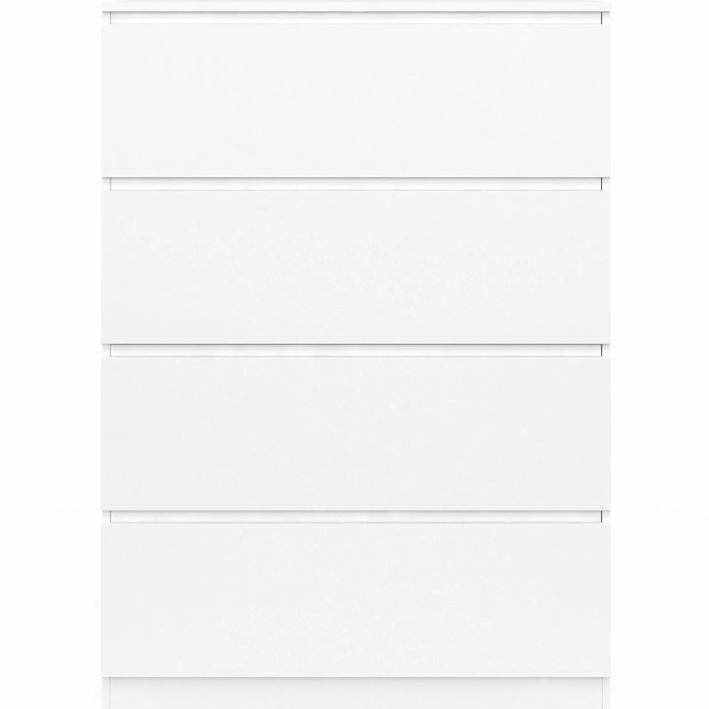 Commode en bois blanc avec 4 tiroirs 75 cm*IDMarket Best