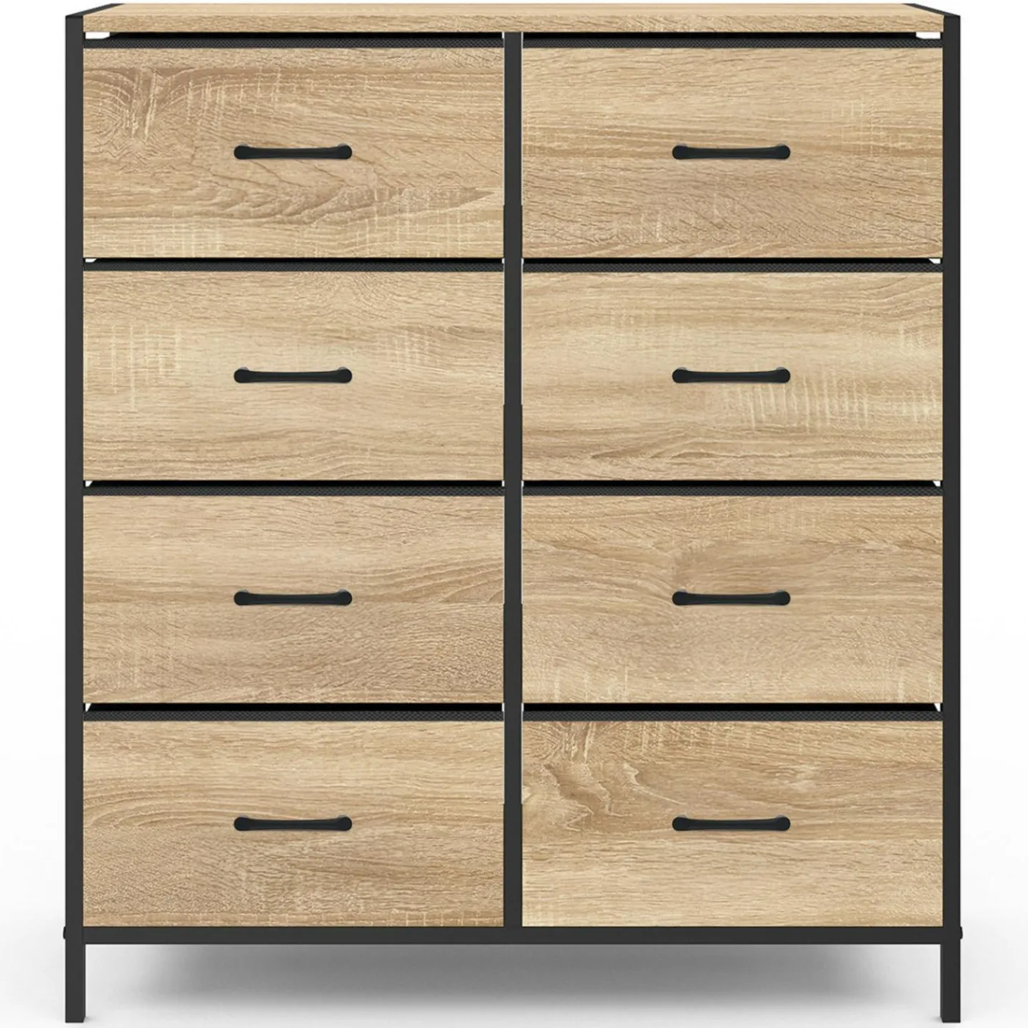 Commode industrielle avec 8 tiroirs en tissu*IDMarket Sale