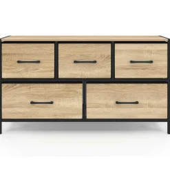 Commode industrielle design 5 tiroirs*IDMarket Outlet