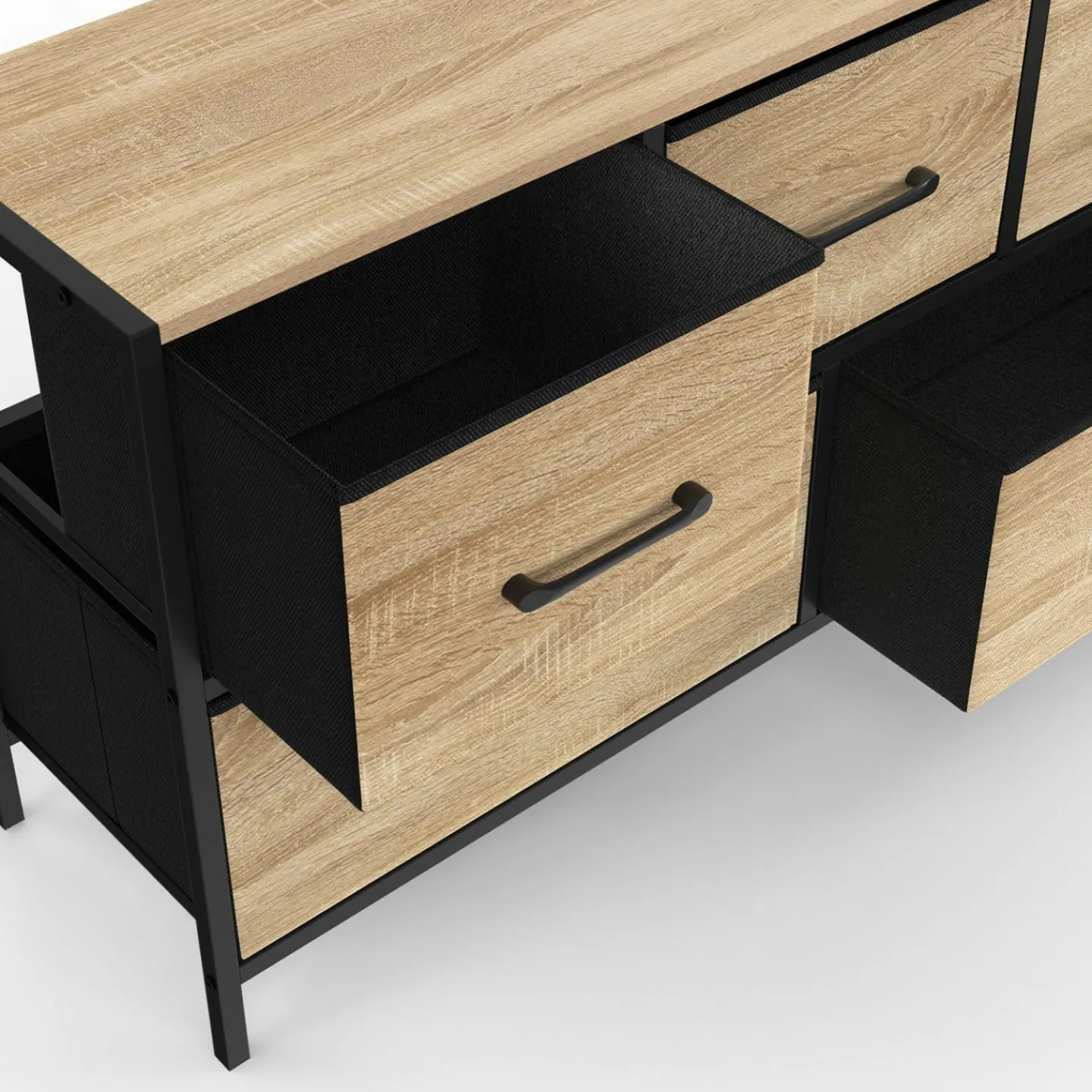 Commode industrielle design 5 tiroirs*IDMarket Outlet