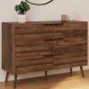Commode scandinave effet noyer*IDMarket Online