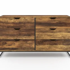 Commode XXL design industriel avec 6 tiroirs*IDMarket Hot