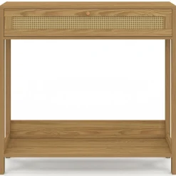 Console 1 tiroir effet naturel cannage*IDMarket Discount