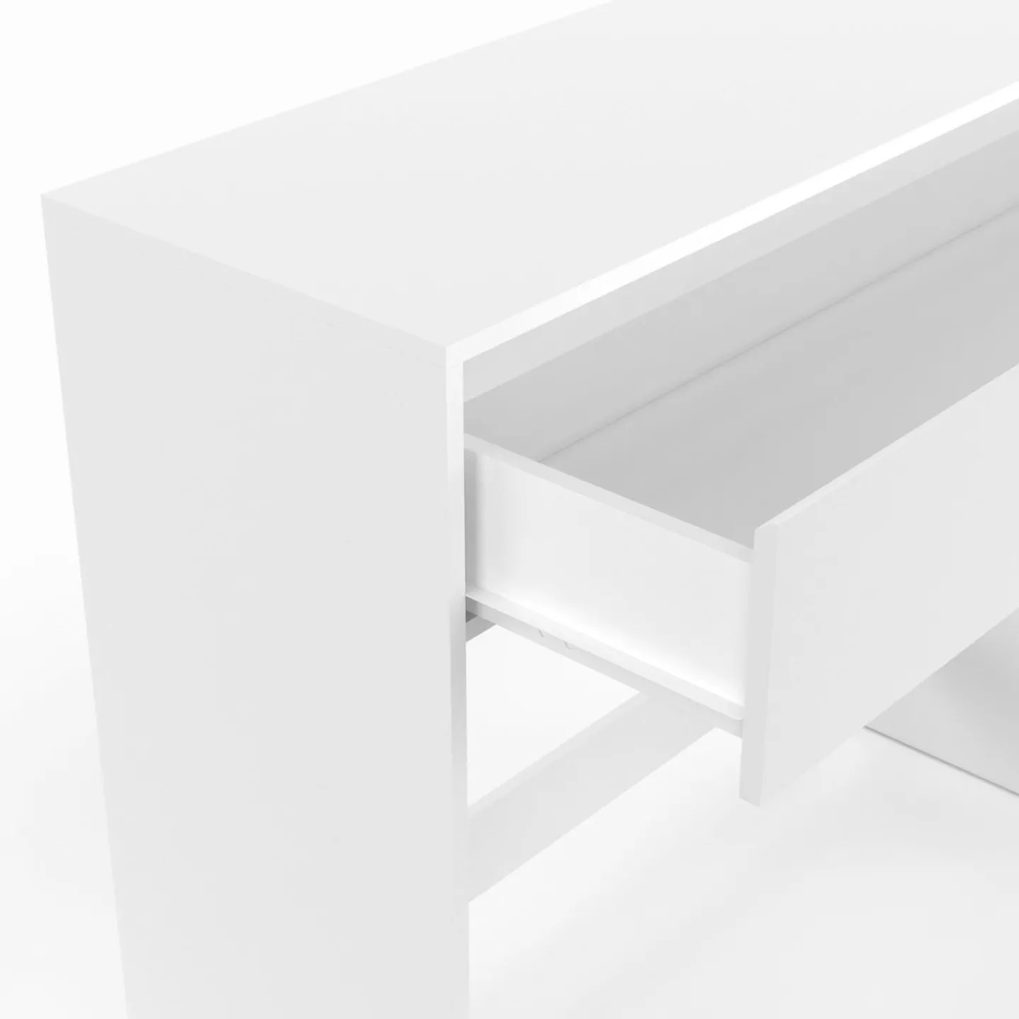 Console bois blanc 1 tiroir design moderne*IDMarket Sale