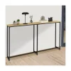 Console bout de canapé table d'appoint design industriel*IDMarket Sale