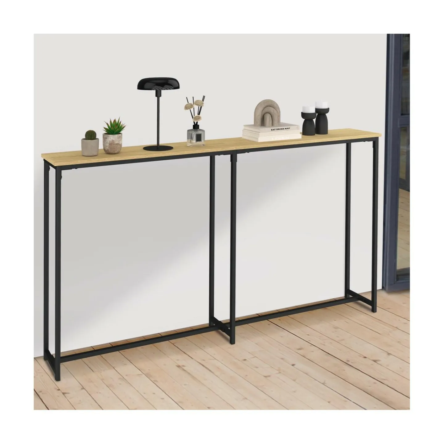 Console bout de canapé table d'appoint design industriel*IDMarket Sale