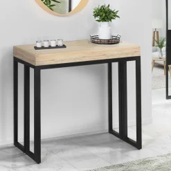 Console extensible industrielle 140 cm*IDMarket Discount
