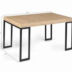 Console extensible industrielle 140 cm*IDMarket Discount
