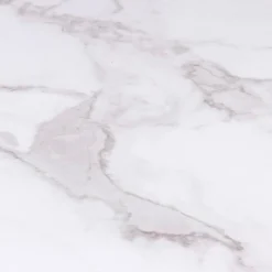 Console imitation marbre et bois noir pied métal*IDMarket Discount