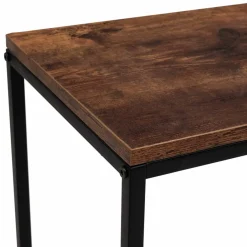 Console industrielle bois effet vieilli et métal noir*IDMarket Clearance