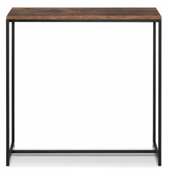 Console industrielle bois effet vieilli et métal noir*IDMarket Clearance