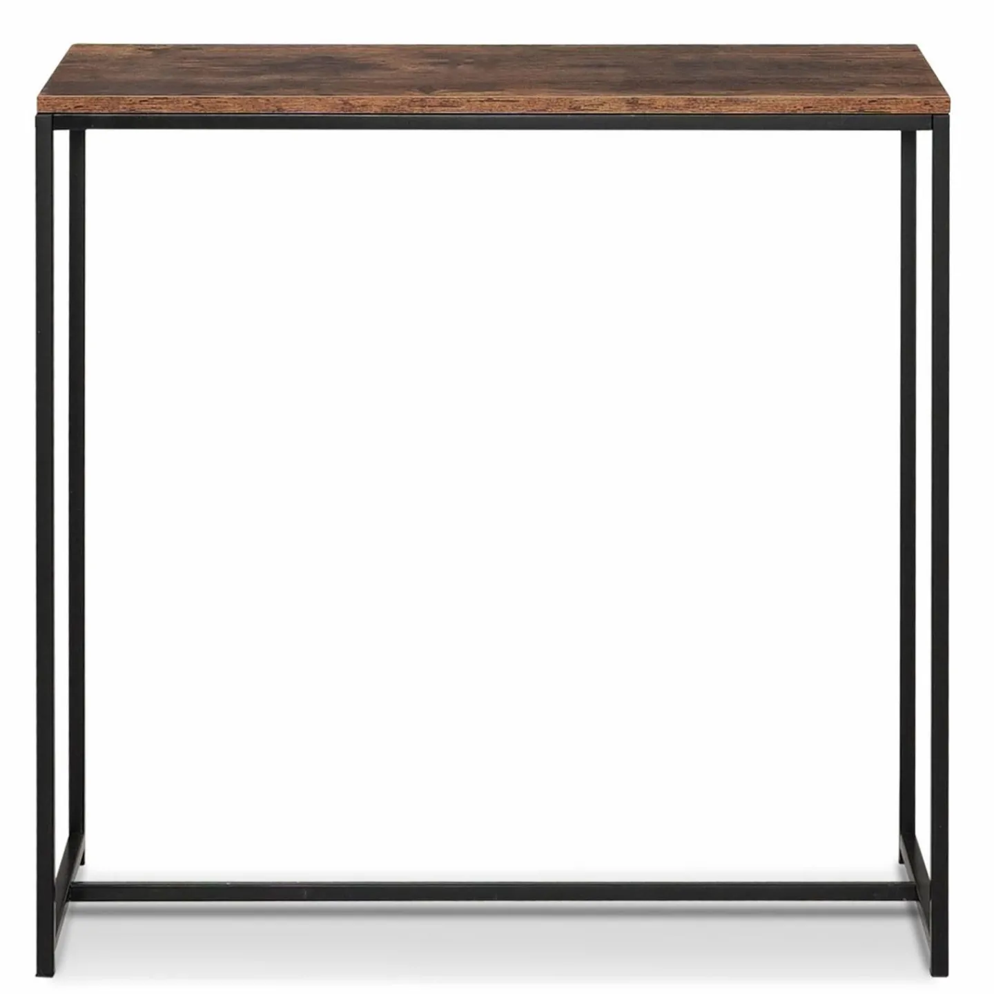 Console industrielle bois effet vieilli et métal noir*IDMarket Clearance