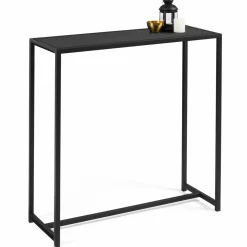 Console métal noir style industriel 80 cm*IDMarket Discount