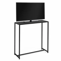 Console métal noir style industriel 80 cm*IDMarket Discount