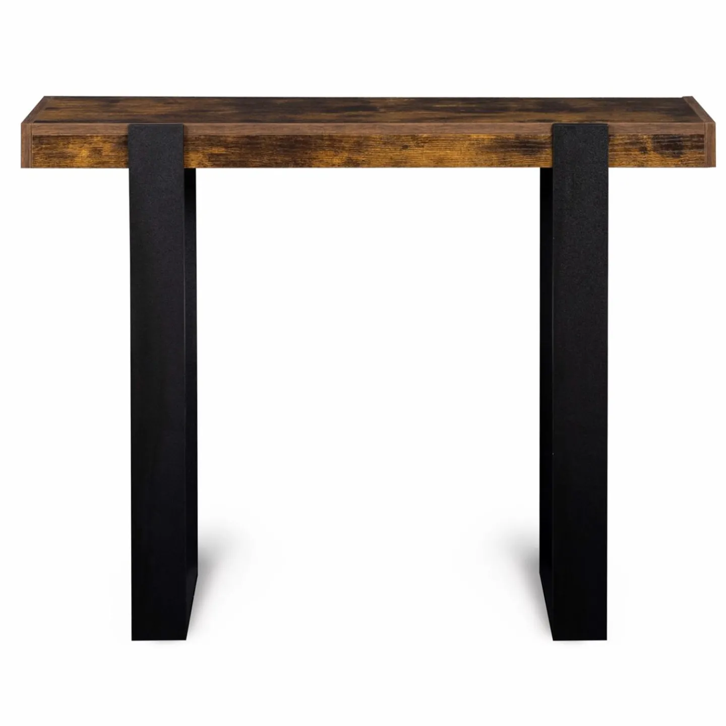 Console noire et bois effet vieilli*IDMarket Hot