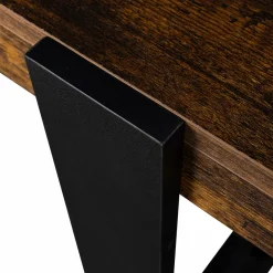 Console noire et bois effet vieilli*IDMarket Hot