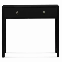 Console noire style asiatique 1 tiroir*IDMarket Discount