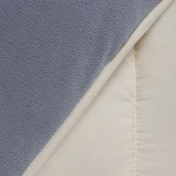 Couette polaire biface 140x200 gris et crème*IDMarket Online