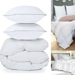Couette 240x220 + 2 oreillers en plume d’oie*IDMarket Sale