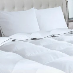 Couette 240x260 + 2 oreillers en plume d'oie*IDMarket Outlet