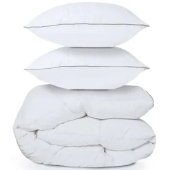 Couette 240x260 + 2 oreillers en plume d'oie*IDMarket Outlet