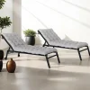Coussin bain de soleil transat gris 180 cm*IDMarket Sale